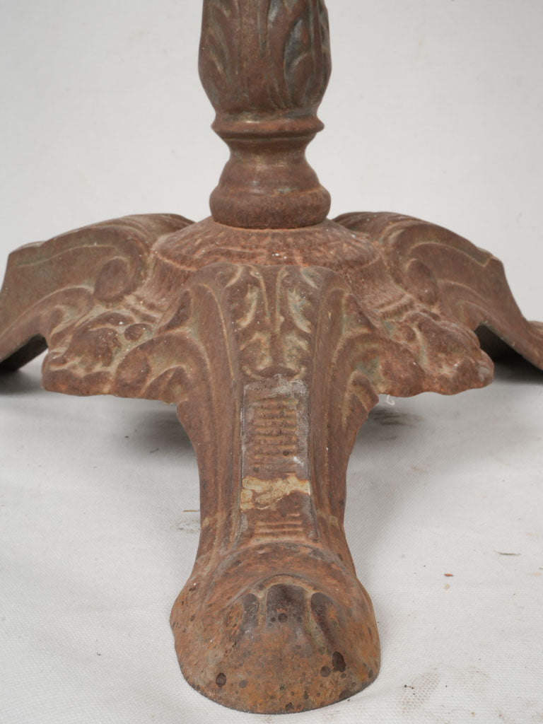 Ornate 19th-century antique cast iron gueridon