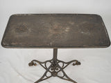 Stylish vintage wrought-iron patio table 