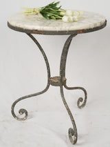 Antique French Garden Wrought Iron Table