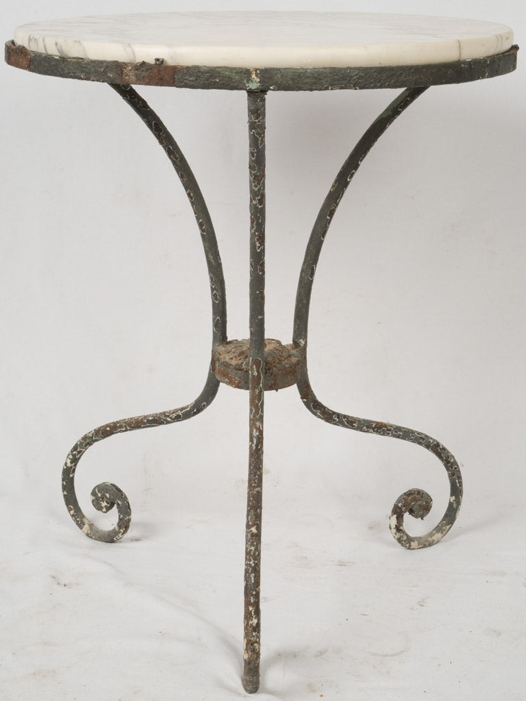 Vintage Aged Iron French Bistro Table