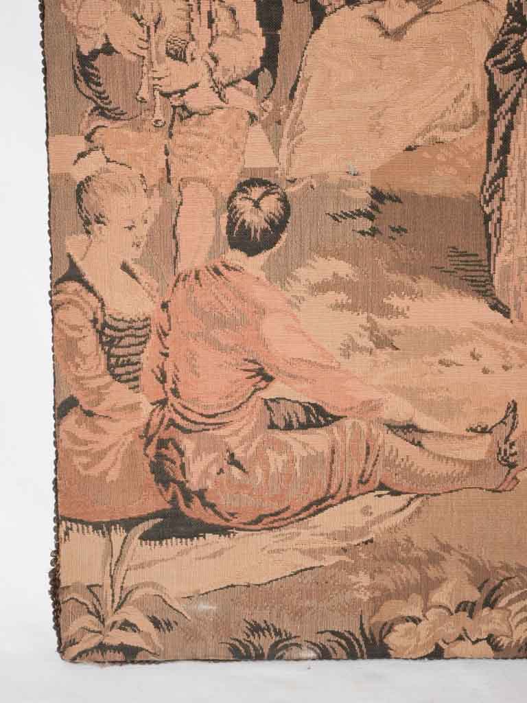 Aged brown tapestry art collectibles