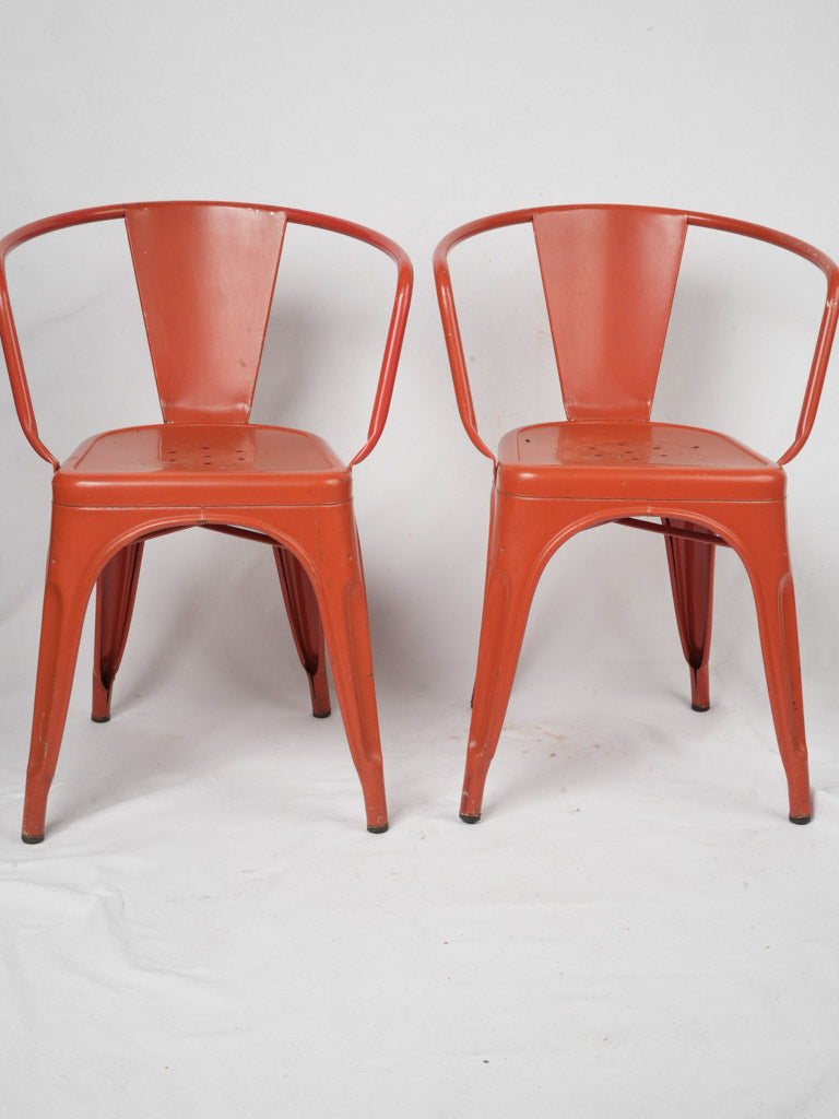 Mid-century industrial style armchairs