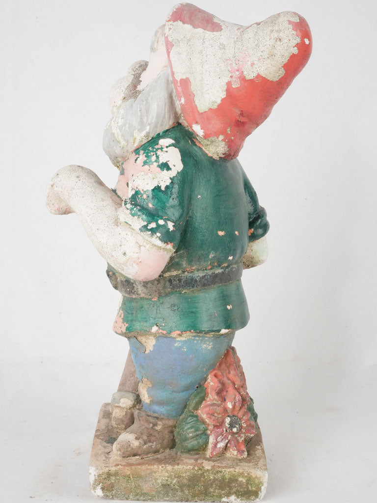 Retro-style colorful garden dwarf figure