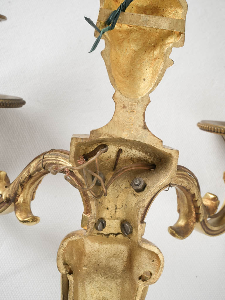 Delicate, historical, Louis XVI-style sconces