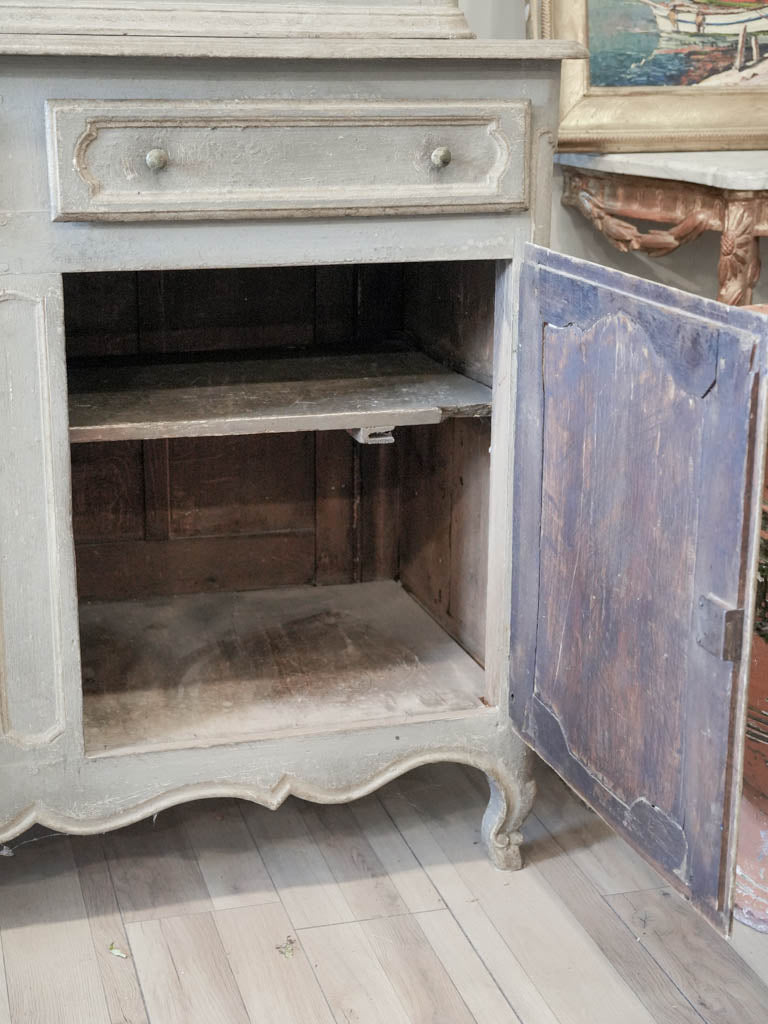 Carved 19th-century French display cabinet