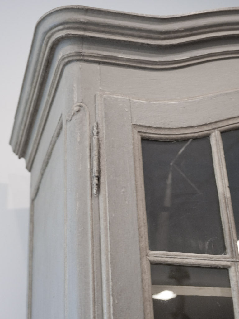 Original glass 19th-century French vitrine