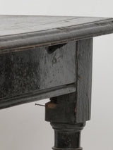 Blackened wood Louis XIII single drawer desk