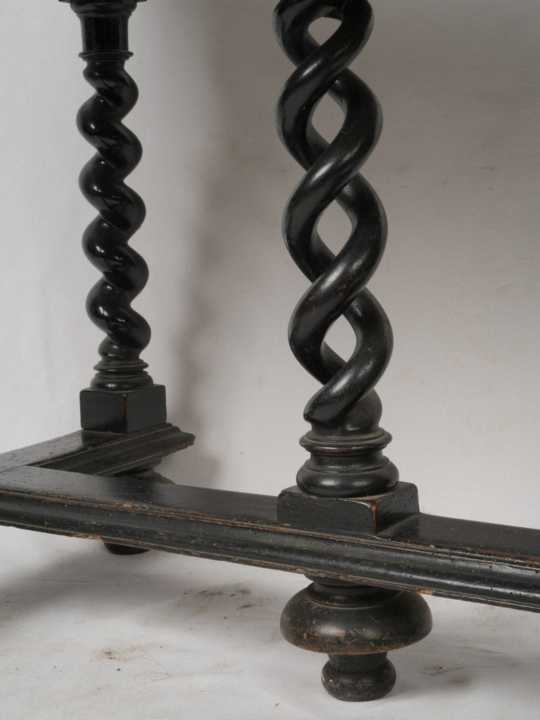 Antique spiral legs timeless craftsmanship desk