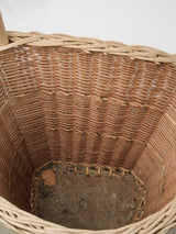 Evocative classic French woven wicker trolley