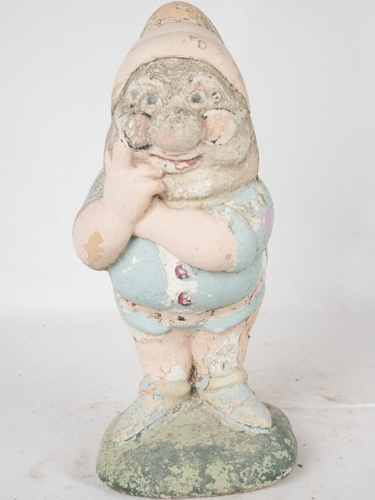 Mid century garden dwarf - Doc (Snow White & the 7 dwarfs) 17¾"