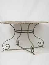 Antique French wrought iron garden table