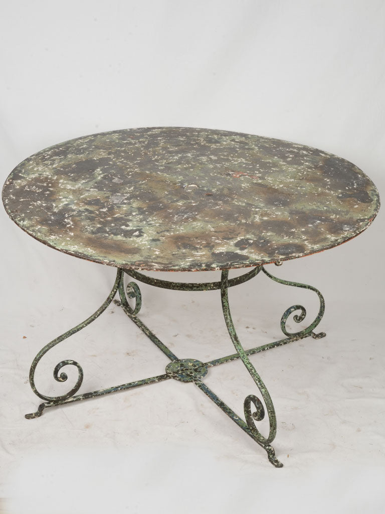 Green vintage French garden furniture