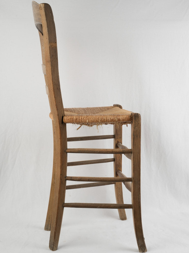 Antique ladderback chair / stool