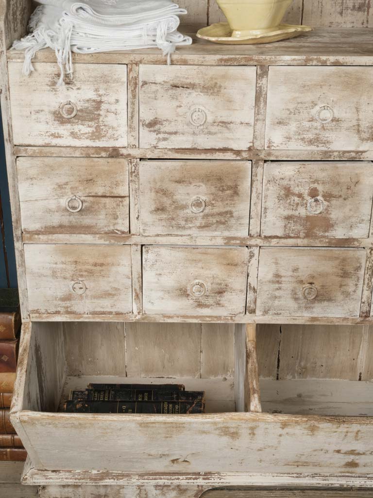 Early 20th-Century Boulanger's Cabinet w/ Patinated Finish - 76"