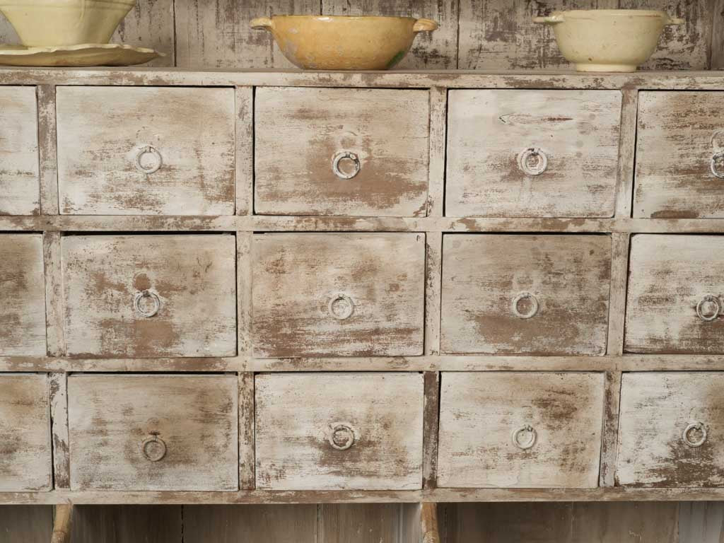 Early 20th-Century Boulanger's Cabinet w/ Patinated Finish - 76"