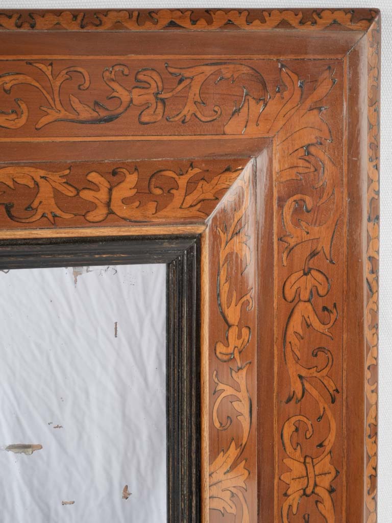 French Regence style marquetry mirror