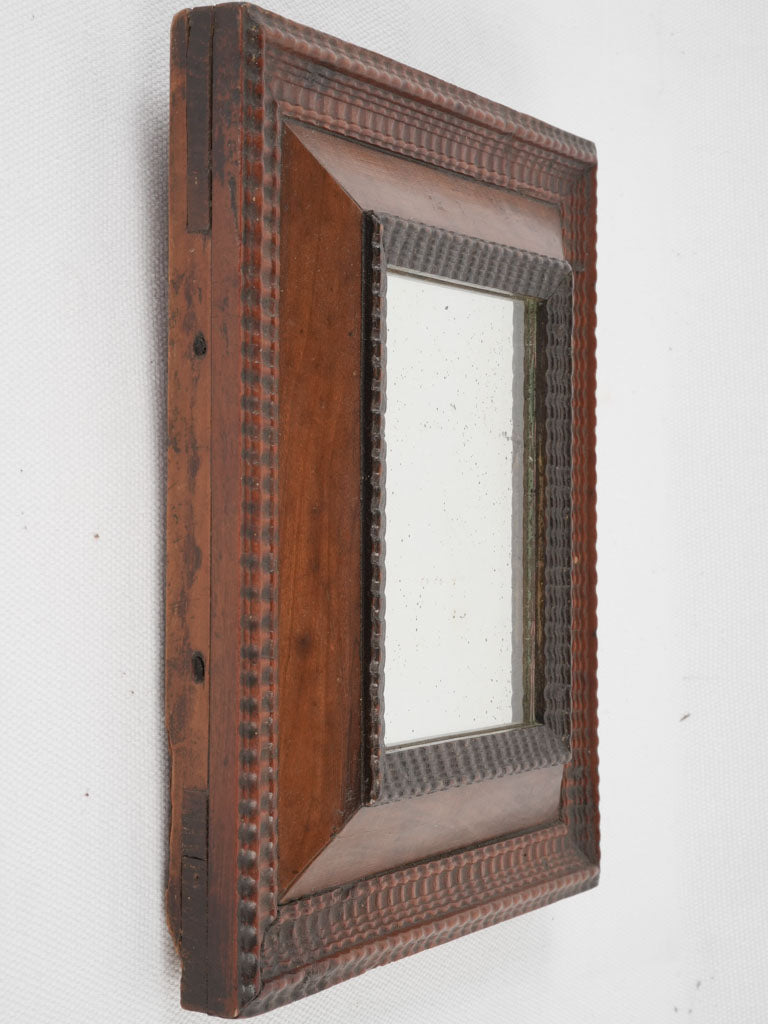 Intricately Carved Vintage French Wall Mirror