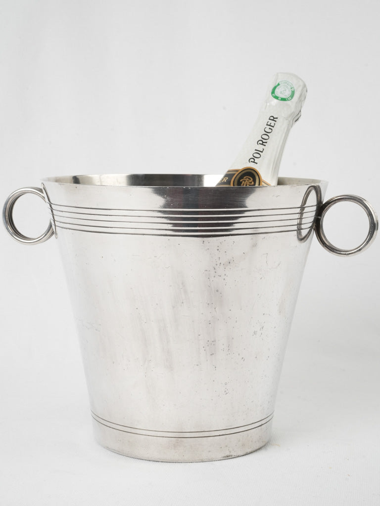 Elegant 19th-century silver wine cooler