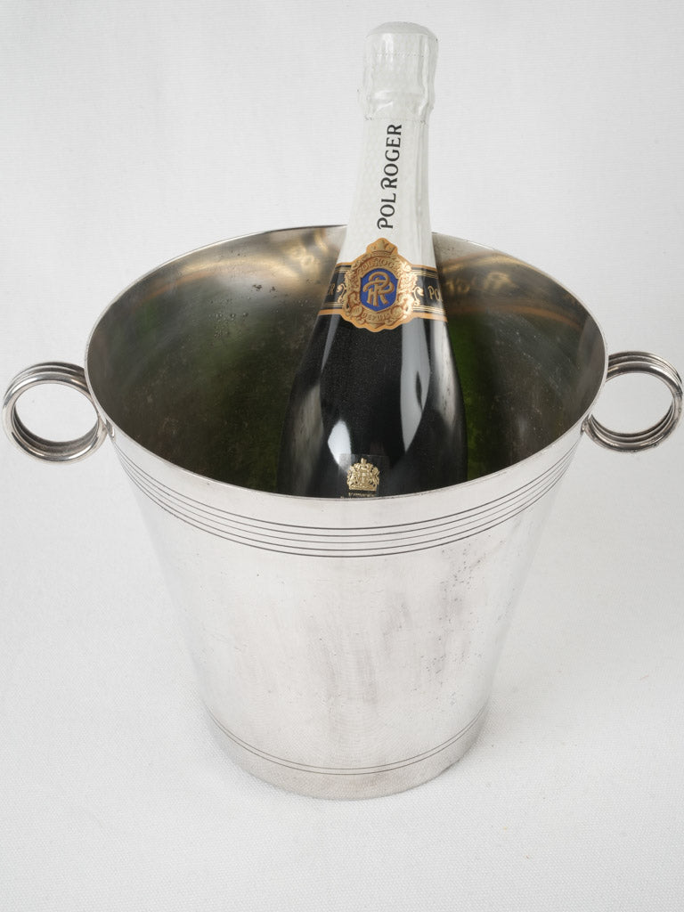 Chic French champagne bucket with handles