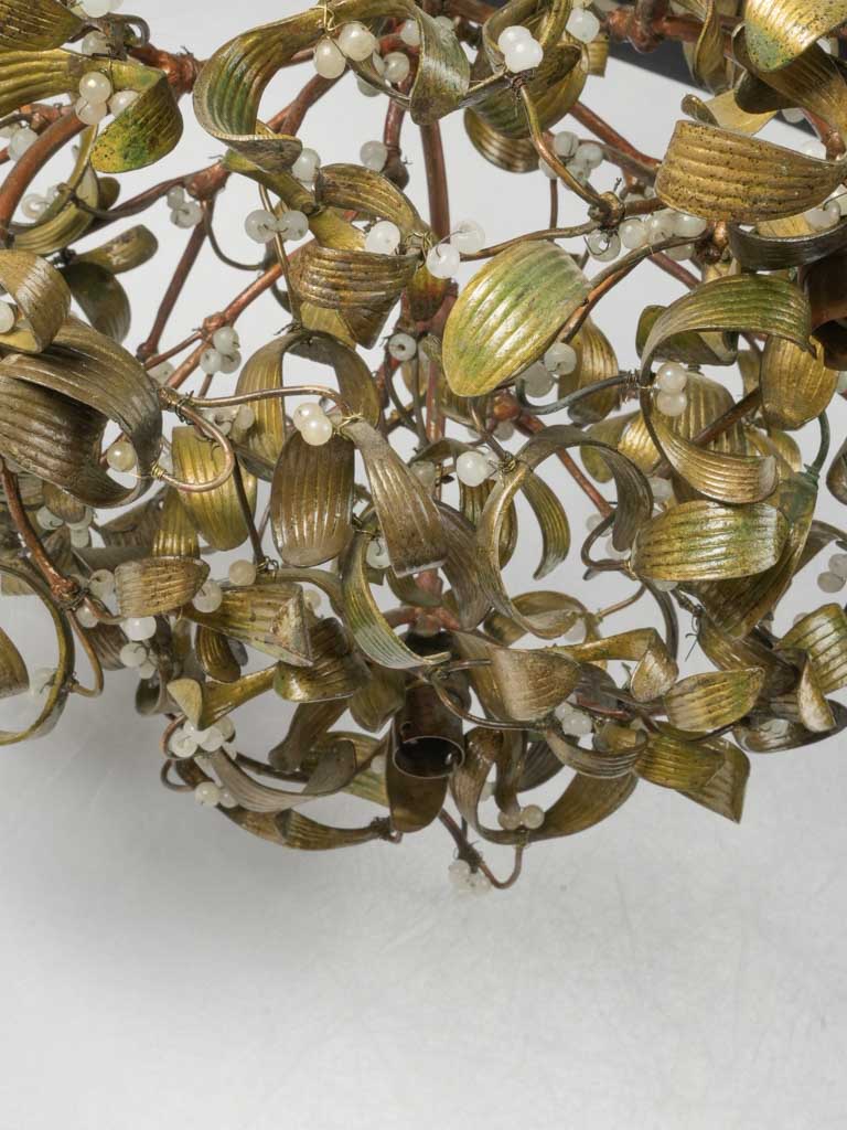 Organic-inspired bronze light fixture