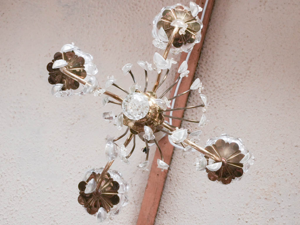 Old-fashioned charming foyer chandelier