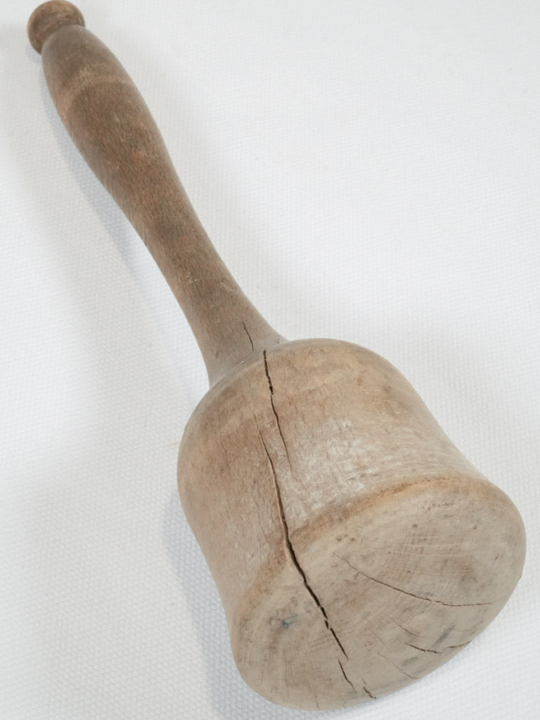 Vintage French beechwood pestle 