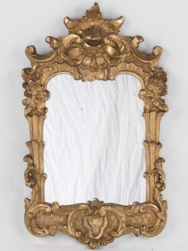 Antique gilded Louis XV wall mirror