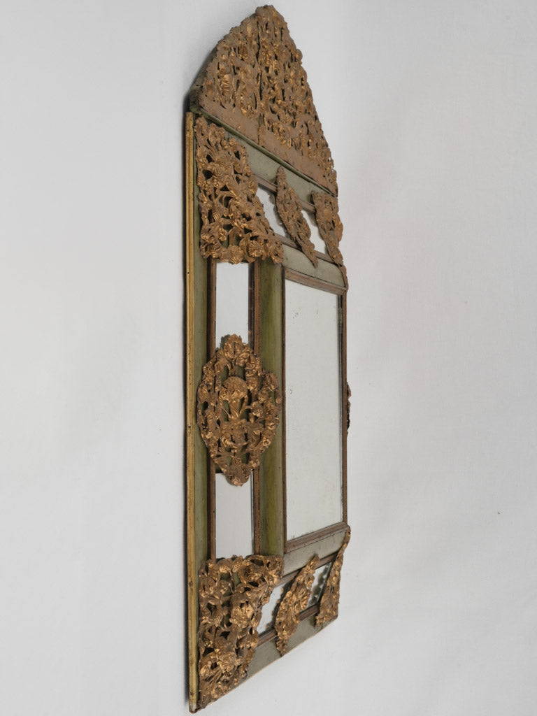 Repoussé copper Napoleon III mirror 