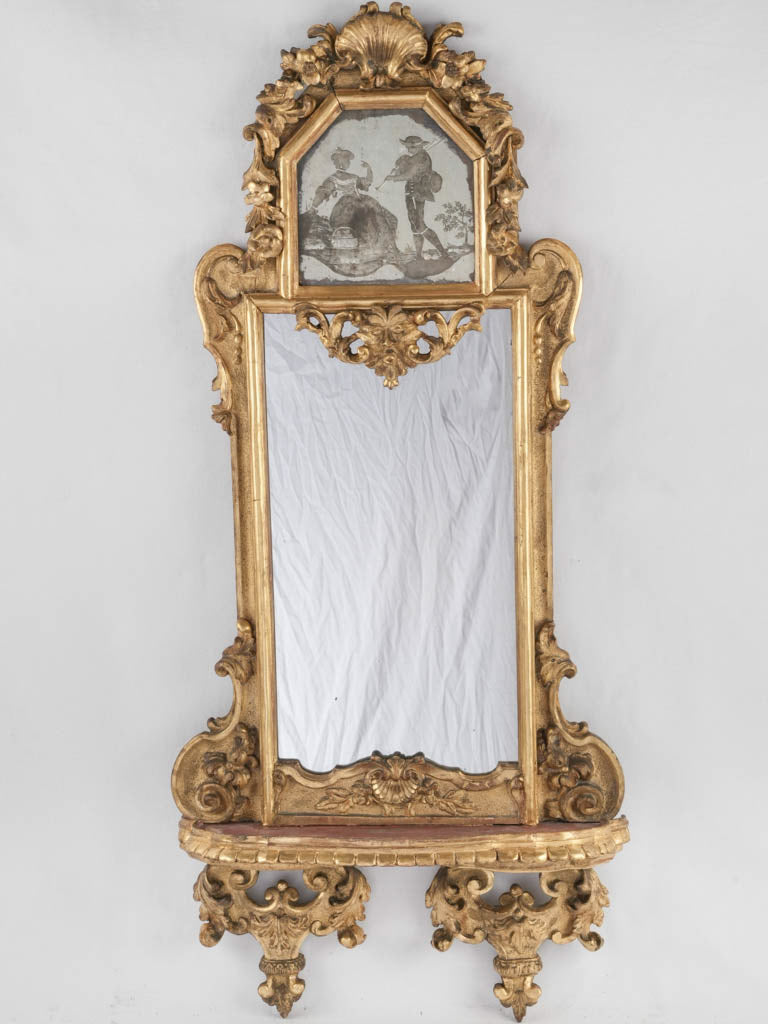 Gilded Venetian Romantic Mirror