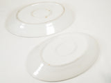 Refined French antique oval bistro platters