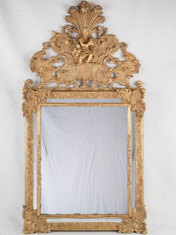 Ornate Louis XIV parclose mirror