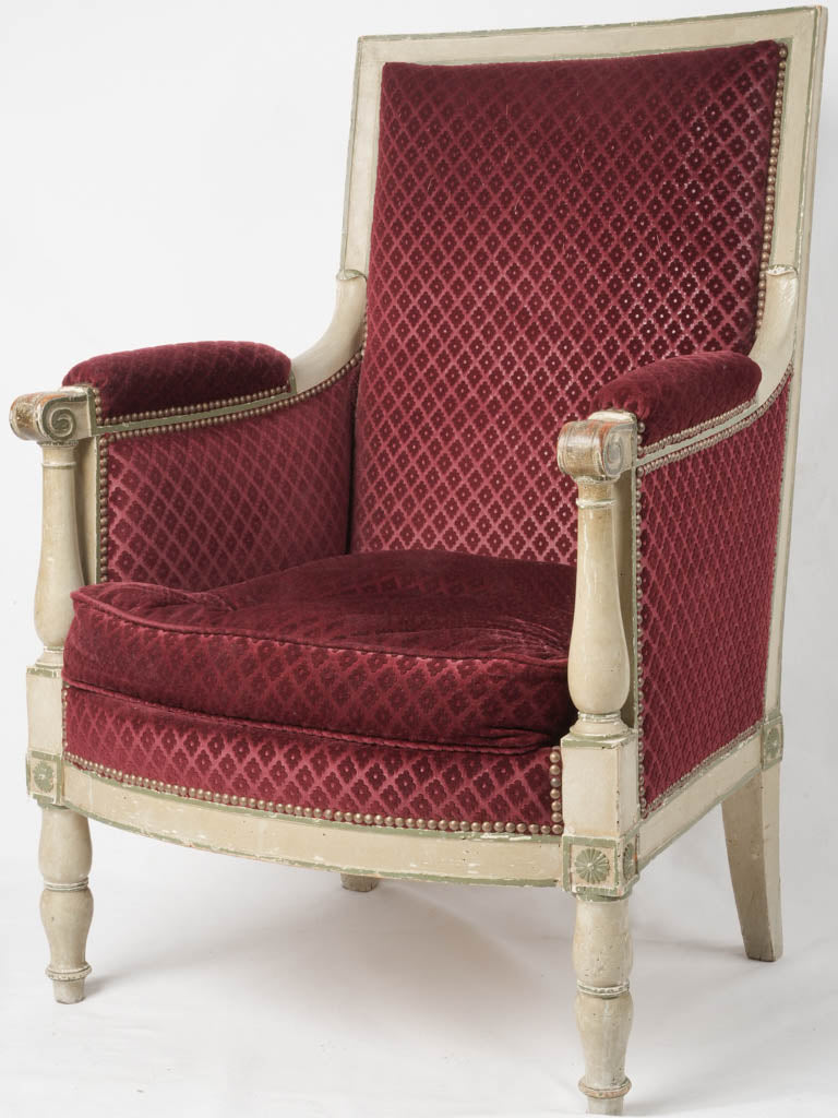 Antique French Louis XVI Bergère Armchair