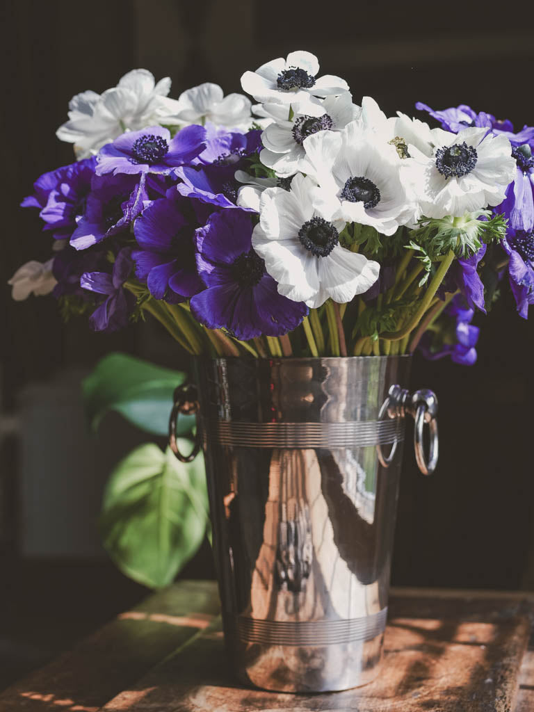 Decorative 19th-century silver plate vases