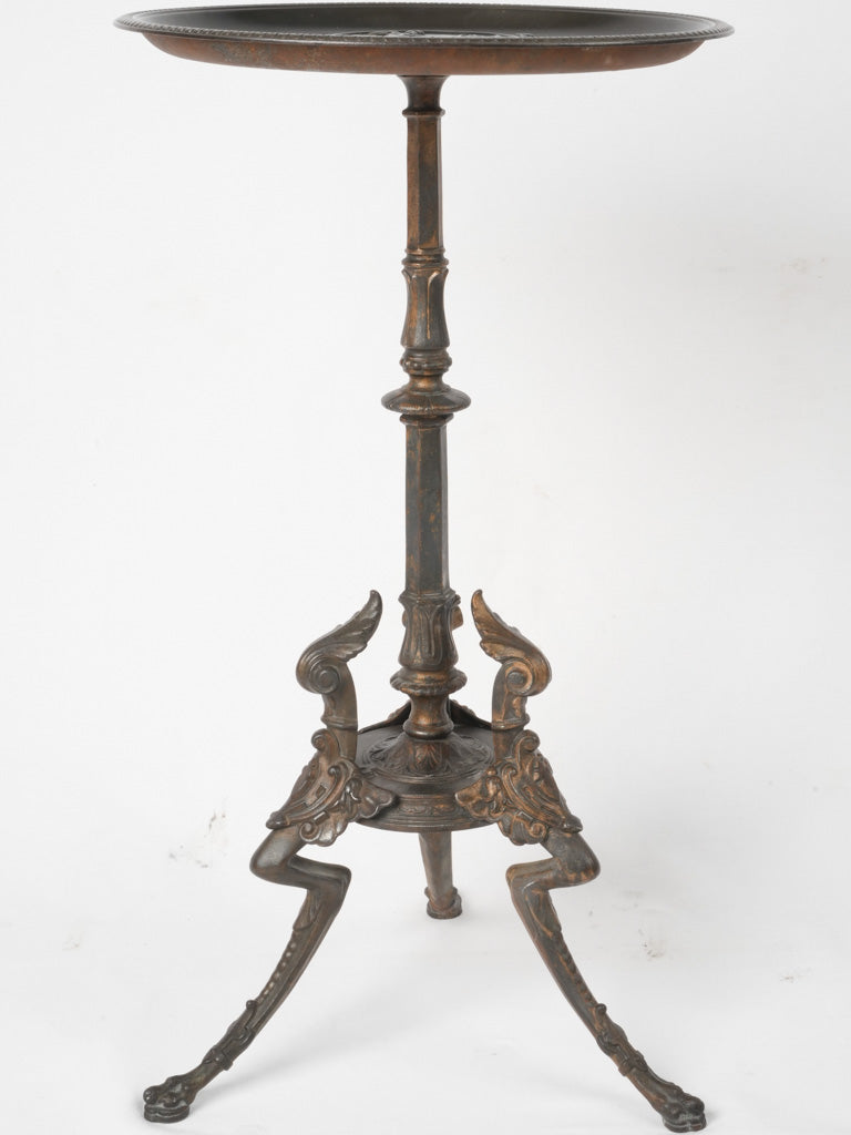 Intricate antique German pedestal table