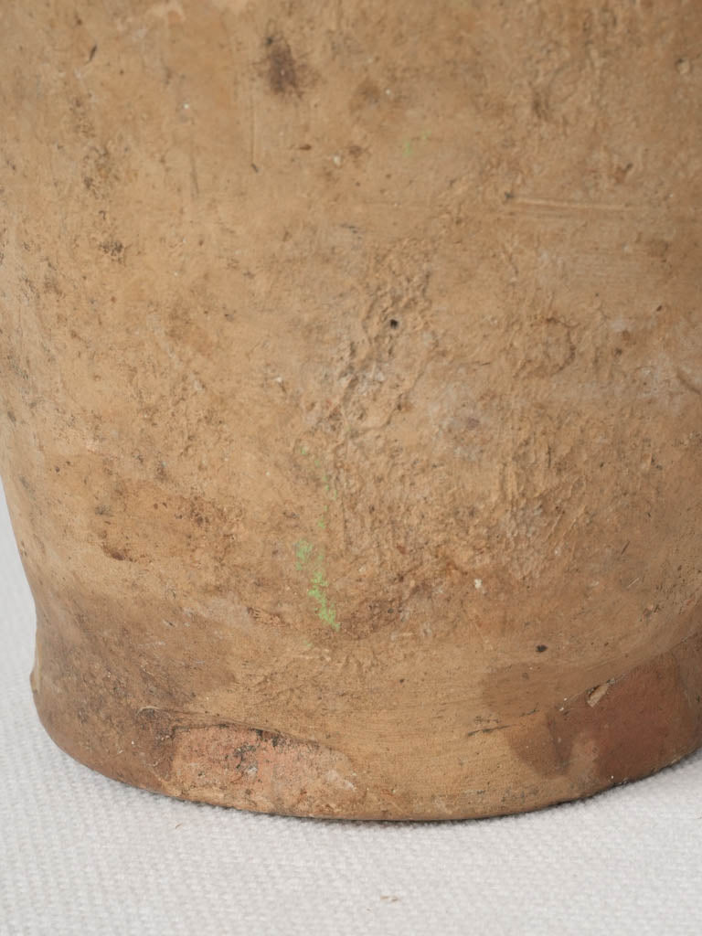 Worn, historic French pottery