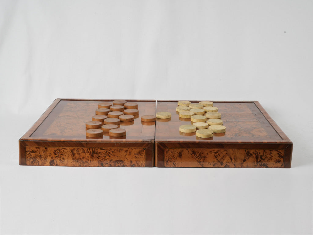 Rare French Hache marquetry game board