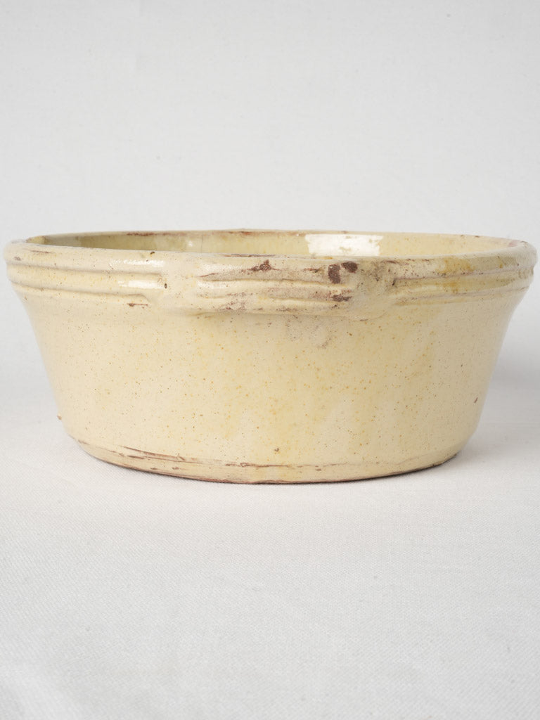 Historic glazed earthenware bowl  