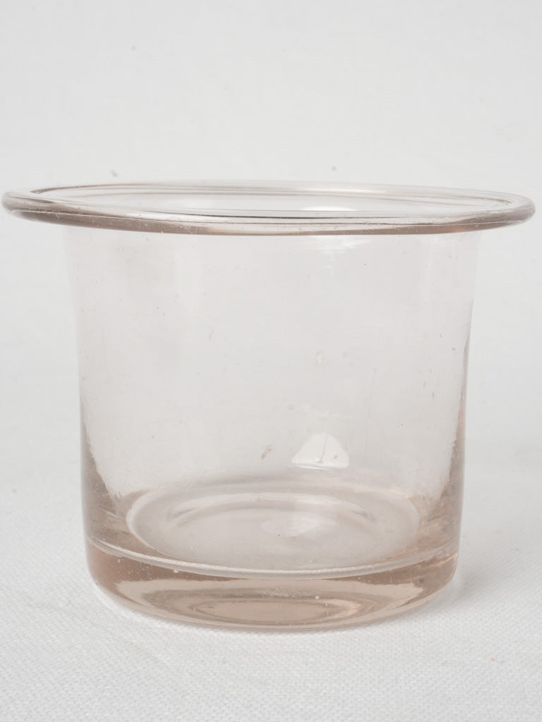 Early 19th-Century French Blown Glass Jam Jar 3¼"