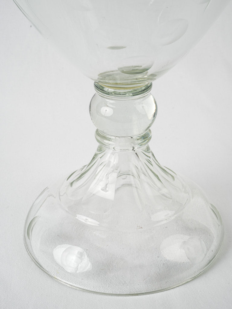 Beautiful glass pharmacy jar