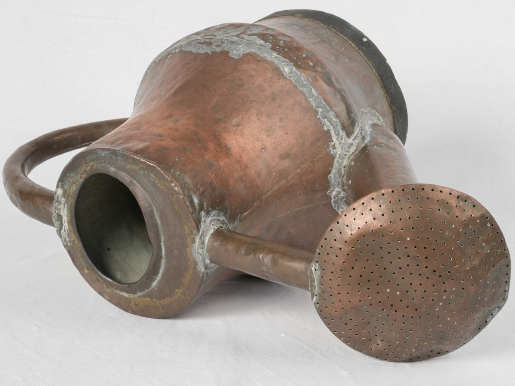 Antique, Weathered French Copper Watering Can