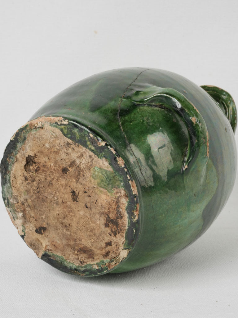 Timeless green glazed conscience jug