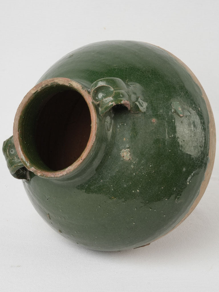 Vintage green-glazed preserving vessel 