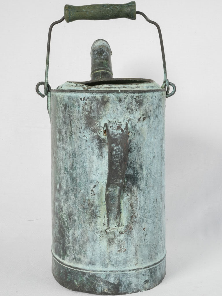 Distinctive Angled Spout Verdigris Watering Can