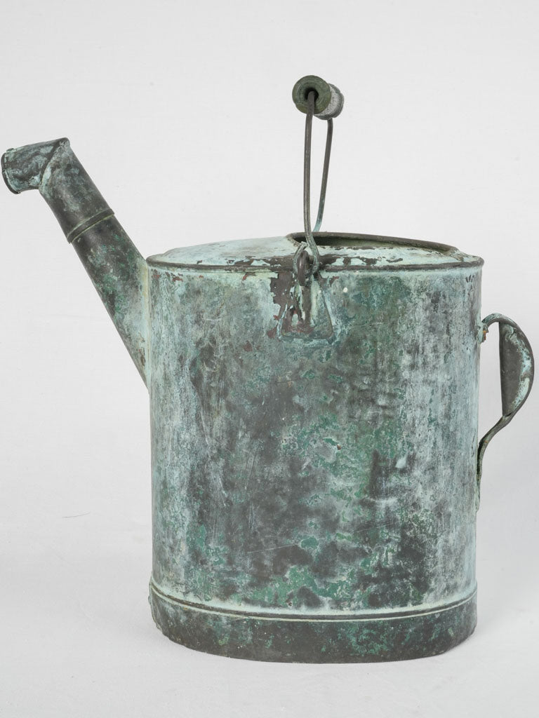 Blue-Green Patina 19th-century Copper Watering Can