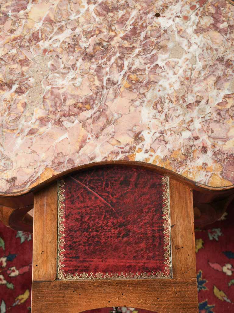 Detailed inlaid rosewood petit side tables