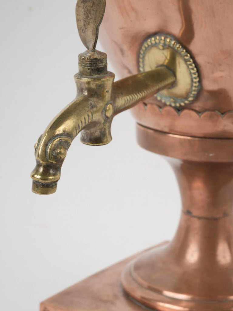 Aged brass and copper decorative fountain