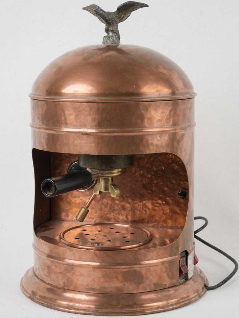 Vintage Italian copper espresso machine