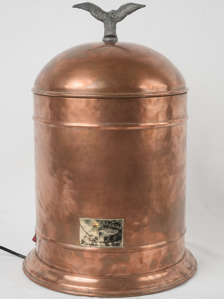 Aged Italian copper coffee maker