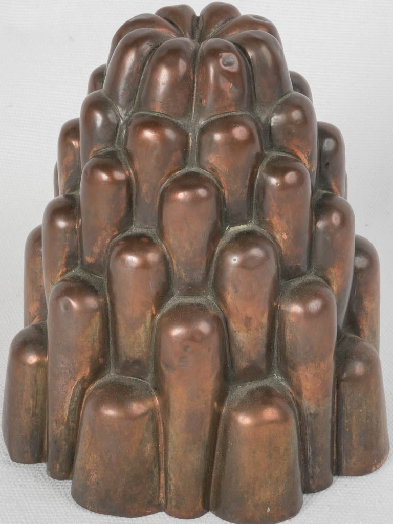 Antique copper English jelly mold