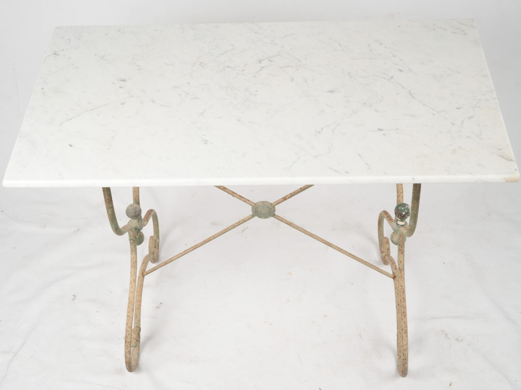 Enchanting marble top outdoor table